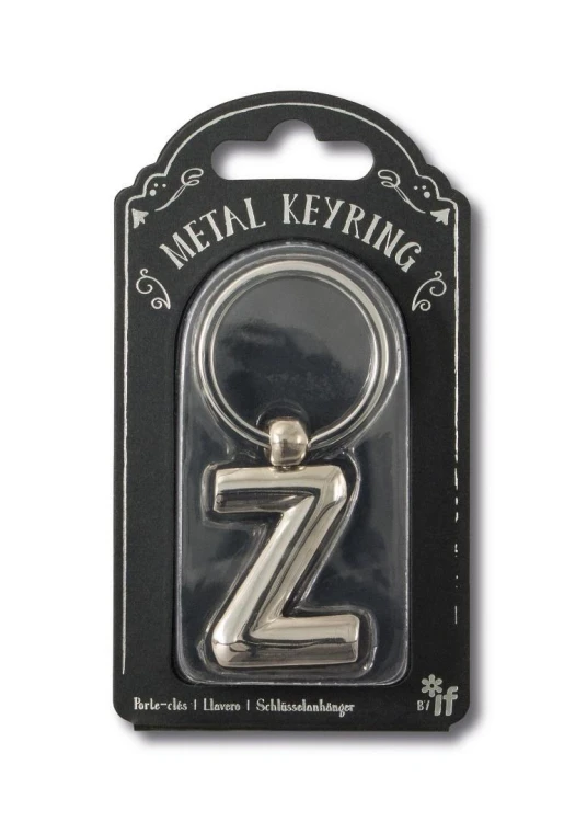 Silver Letter Keyring - brelok do kluczy litera Z