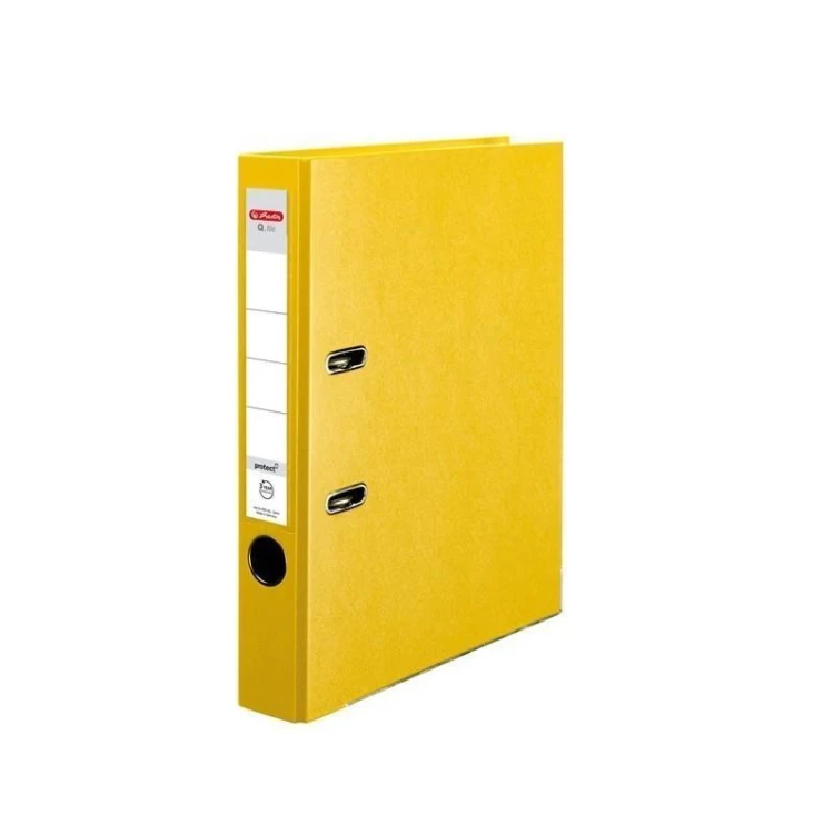 Segregator A4 5cm PP żółty Q file, HERLITZ