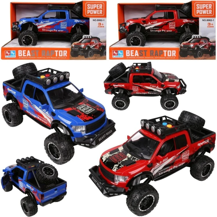 Auto terenowe na baterie ze światłem i dźwiekiem