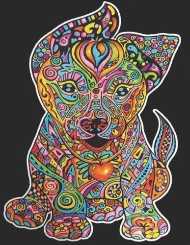 Kolorowanka welwetowa A4 Szczeniak