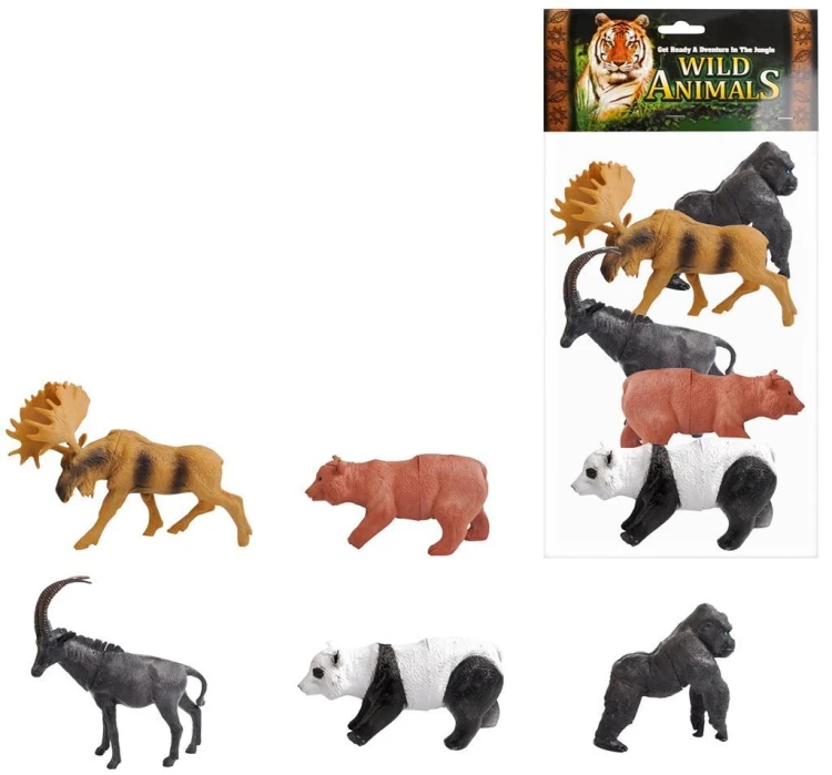 Zestaw zwierząt zoo 5szt, Trifox