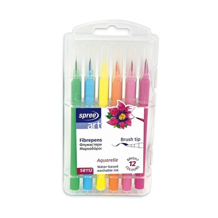 Flamasty pędzelkowe 12 kolorów, Koh-I-Noor