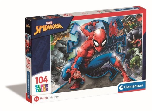 Puzzle 104 Super kolor Spiderman, Clementoni