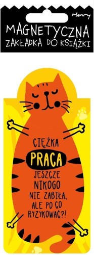 Zakładka magnetyczna - Kot praca, Henry