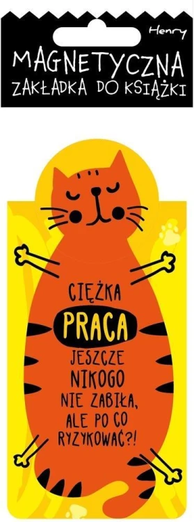 Zakładka magnetyczna - Kot praca, Henry