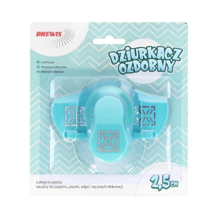 Dziurkacz ozdobny brzegowy - Rozeta 2,5cm, Brewis