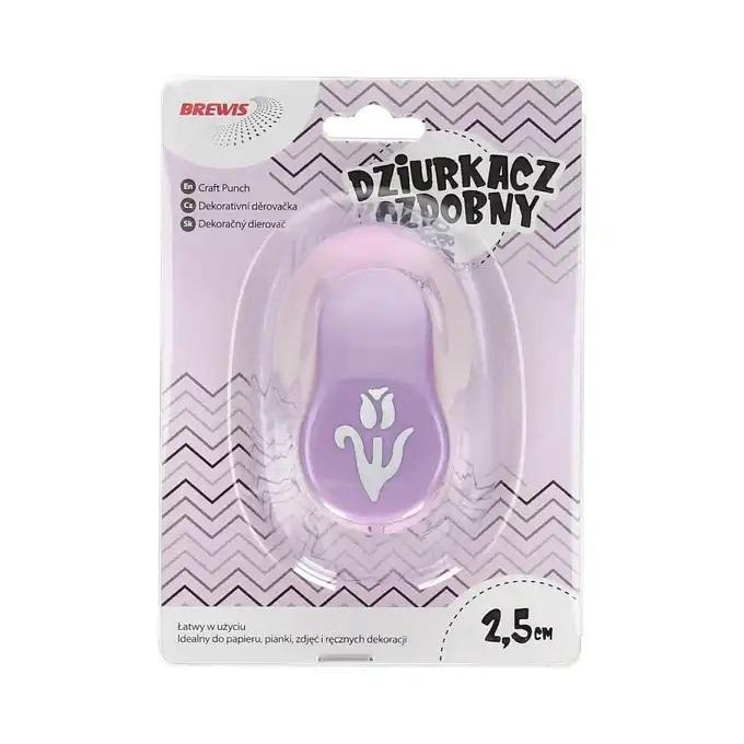 Dziurkacz ozdobny - Tulipan 2,5cm, Brewis