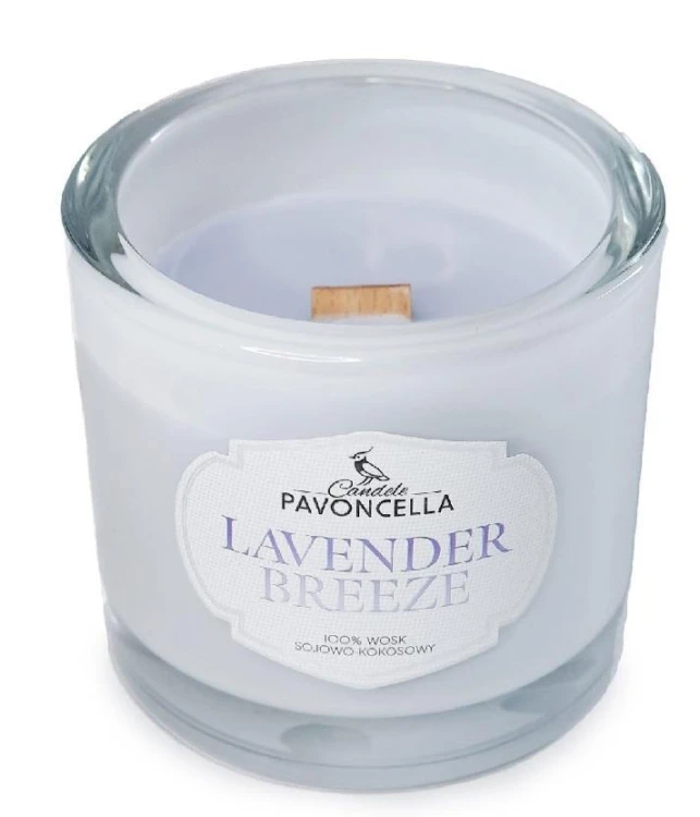 Świeczka sojowa Lavender Breeze biała 170g