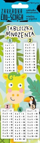 Zakładka edu-ściąga. Tabliczka mnożenia - żyrafa