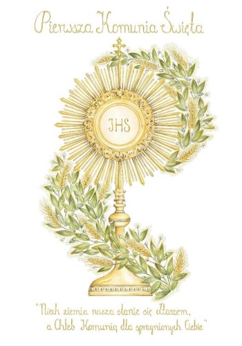 Karnet A5 Komunia Boże Ciało