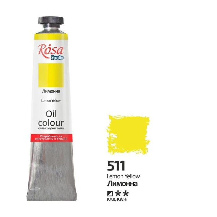 Farba olejna lemon yellow 511 45ml, Rosa