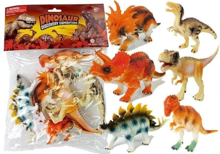 Zestaw figurek Dinozaury 6szt, Leantoys