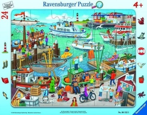 Puzzle w ramce 24 Dzień w porcie, Ravensburger