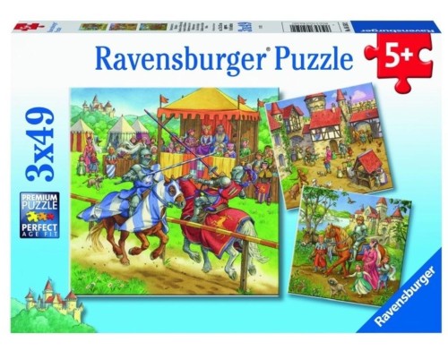 Puzzle 3x49 Rycerze, Ravensburger