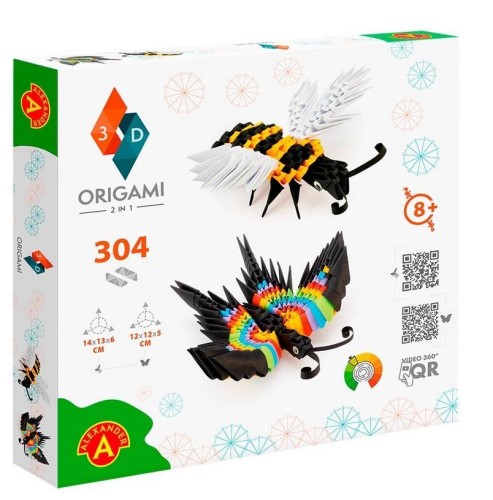 Origami 3D - 2w1 motyl i pszczoła ALEX, Alexander