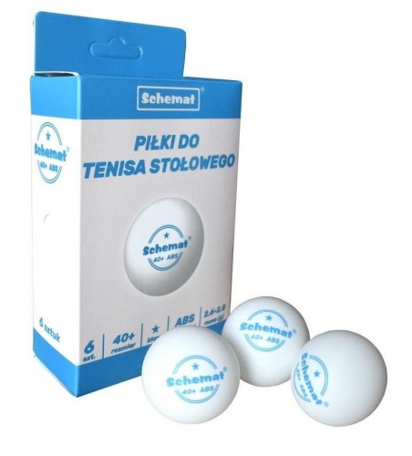 Piłki do tenisa stołowego 40+ ABS 6szt, Schemat
