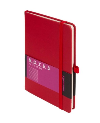Notes Memofix B6 kratka czerwony, Antra