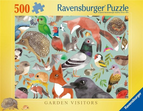 Puzzle 2D 500 Mieszkańcy ogrodów, Ravensburger