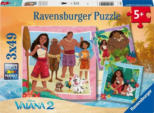 Puzzle 3x49 Vaiana 2, Ravensburger