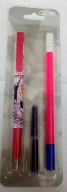 Pióro College 11 + wymazywacz + 2 naboje, Cresco