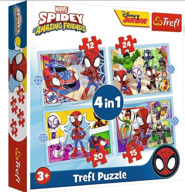 Puzzle 4w1 Ekipa Spidey'a TREFL, Trefl