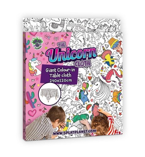 Obrus do pomalowania Jednorożce 240x120cm