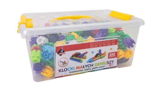 Klocki małych geniuszy śrubki 252 elementy, Askato
