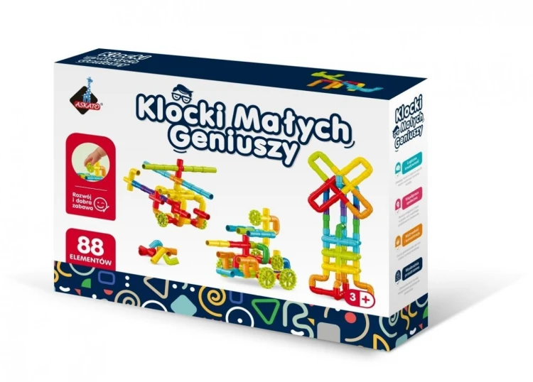 Klocki małych geniuszy złączki 88el, Askato