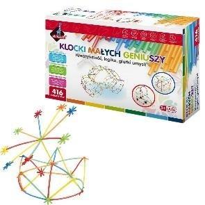 Klocki małych geniuszy - Słomki midi 416 elementów