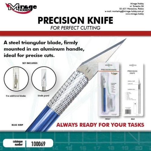 Nożyk modelarski Precision Knife 5szt
