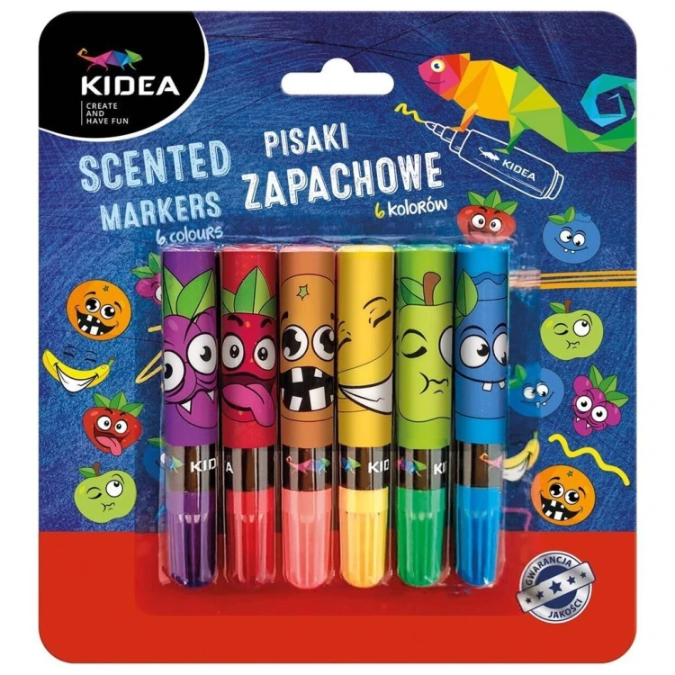 Pisaki zapachowe 6 kolorów KIDEA, DERFORM