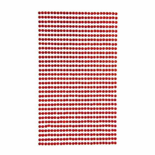 Kryształki samoprzylepne Red 3mm 806szt, Dalprint