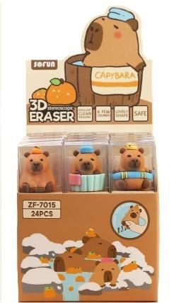 Gumka do ścierania Kapibara (24szt), Cresco