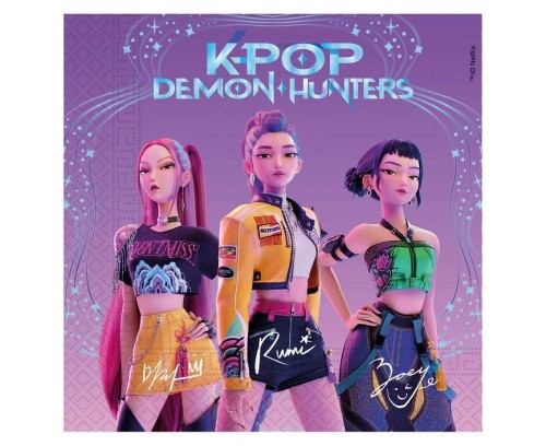 Serwetki papierowe K-pop Demon Hunters 33x33 20szt