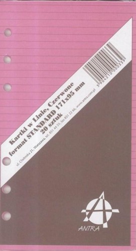 Wkład do organizera ST Linia czerwona ANTRA, Antra