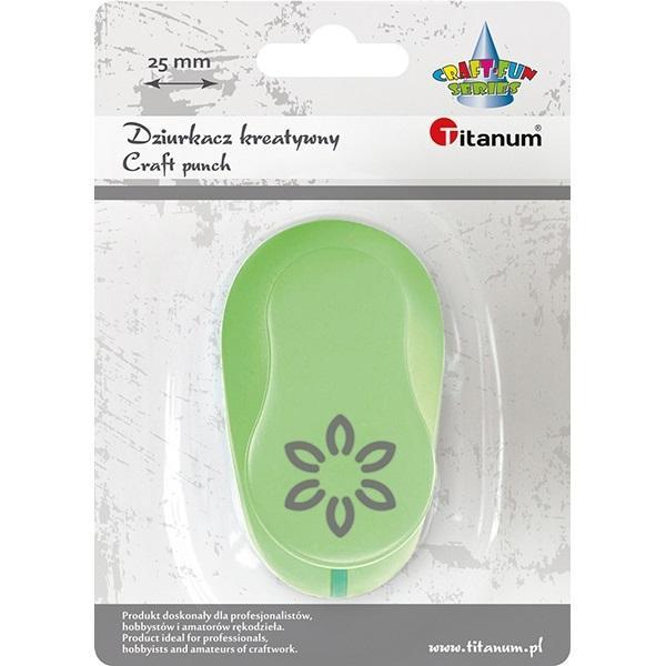 Dziurkacz z motywem kwiat 25mm, Titanum