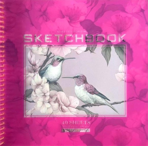 Szkicownik 200x200/40K gładki Ptaszki FRESH, Fresh