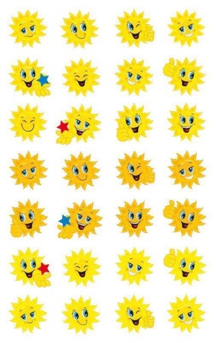 Naklejki papierowe - słoneczka, Zdesign