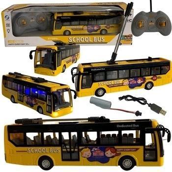 Trolejbus szkolny R/C USB światło, Maksik