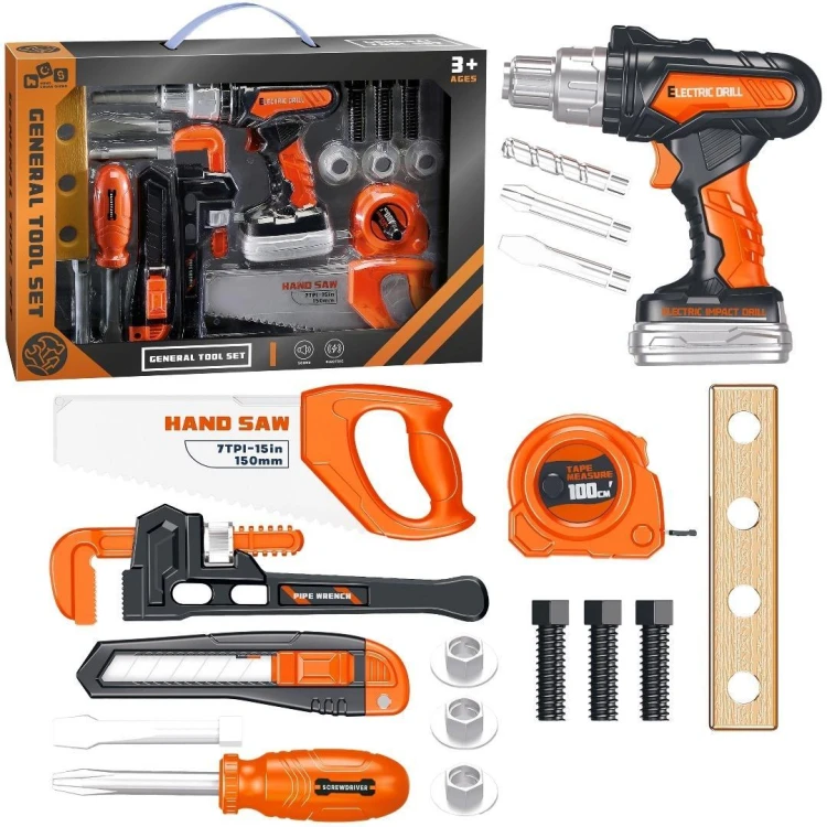 Zestaw narzędzi z wiertarką 17el, Trifox