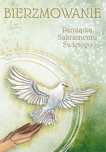 Karnet A5 Bierzmowanie Gołąb Jezusa