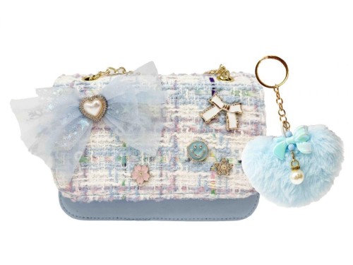 Torebeczka z kokardą niebieska