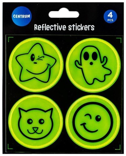 Zestaw naklejek odblaskowych 4szt, Centrum