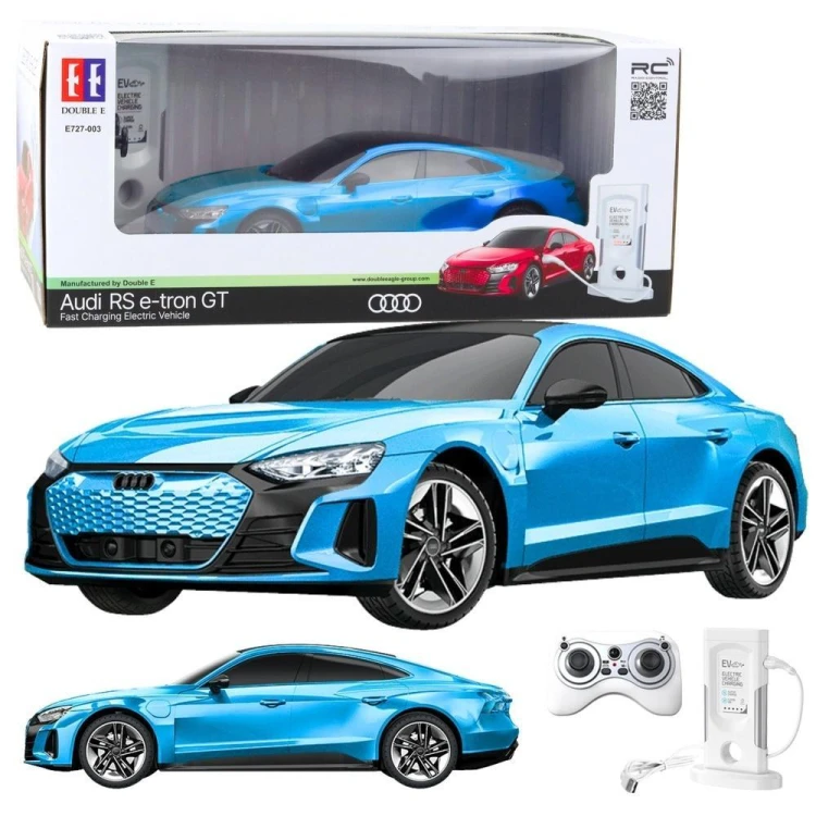 Audi RS E-tron GT R/C niebieski 1:14, Leantoys