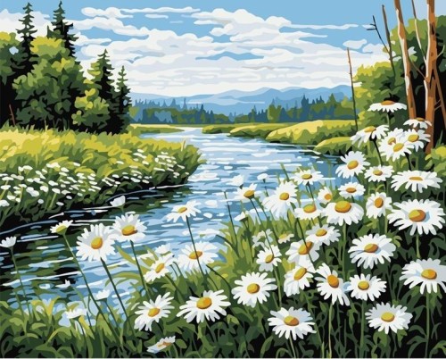 Malowanie po numerach 40x50 Rzeka, Koh-I-Noor