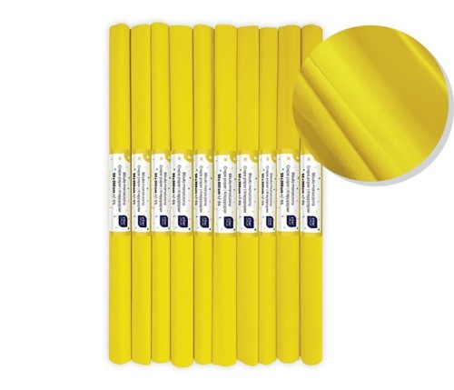 Bibuła marszczona nr 4 żółty (10szt), INTERDRUK