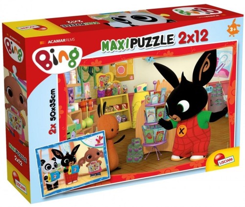 Bing - Puzzle Supermaxi 12 x 2 W szkole, Lisciani