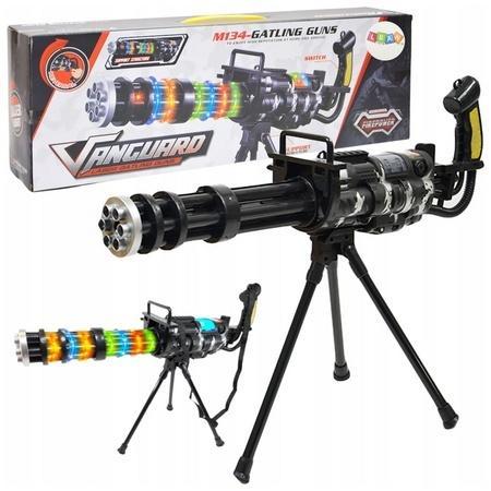 Karabin snajperski z dźwiękiem czarny, Leantoys