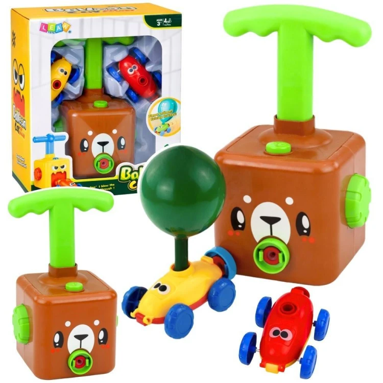 Zabawka edukacyjna wyrzutnia balonów autek Miś