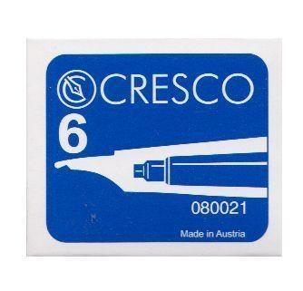 Naboje do piór niebieskie 6 sztuk, Cresco